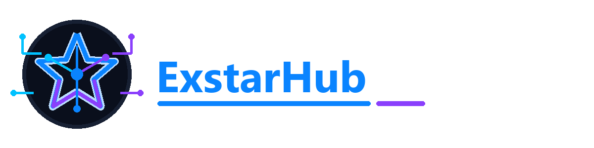 ExstarHub horizontal transparent logo