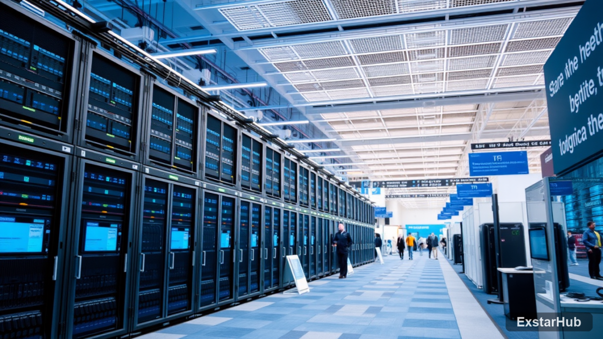 Computex 2026 trade show floor showcasing data center technology and hardware.