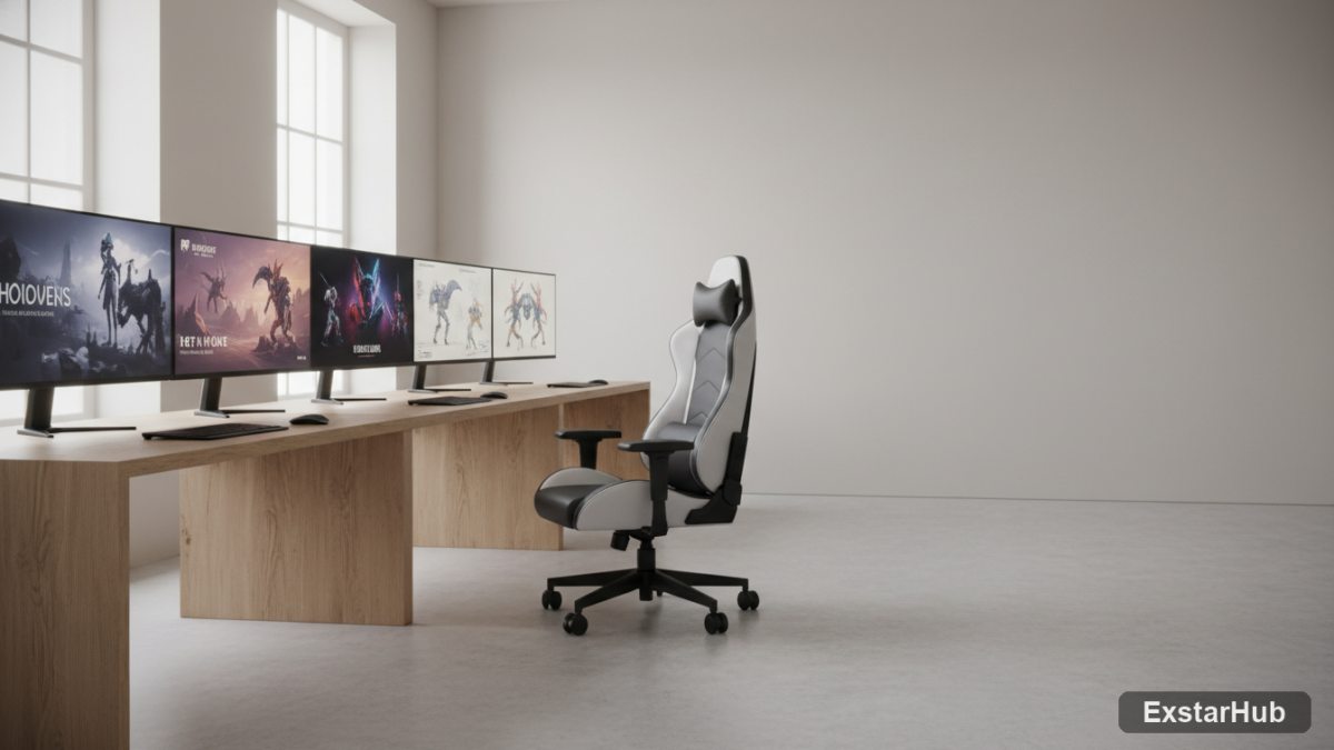 Summer Game Fest showcase workspace with game trailers and artwork highlighting upcoming games.