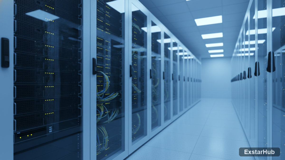 Modern server room showcasing agentic AI infrastructure at Computex 2026.