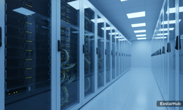 Modern server room showcasing agentic AI infrastructure at Computex 2026.
