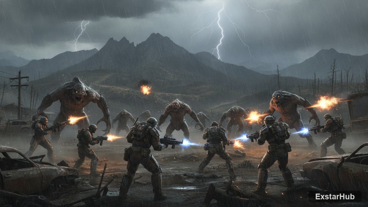 Fallout 76 players battling mutated creatures in Appalachia during the Infestation update.