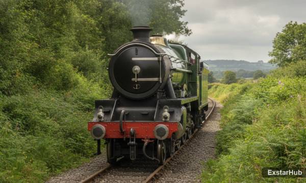 The Flying Scotsman steam locomotive in Ohio, showcasing railway history.