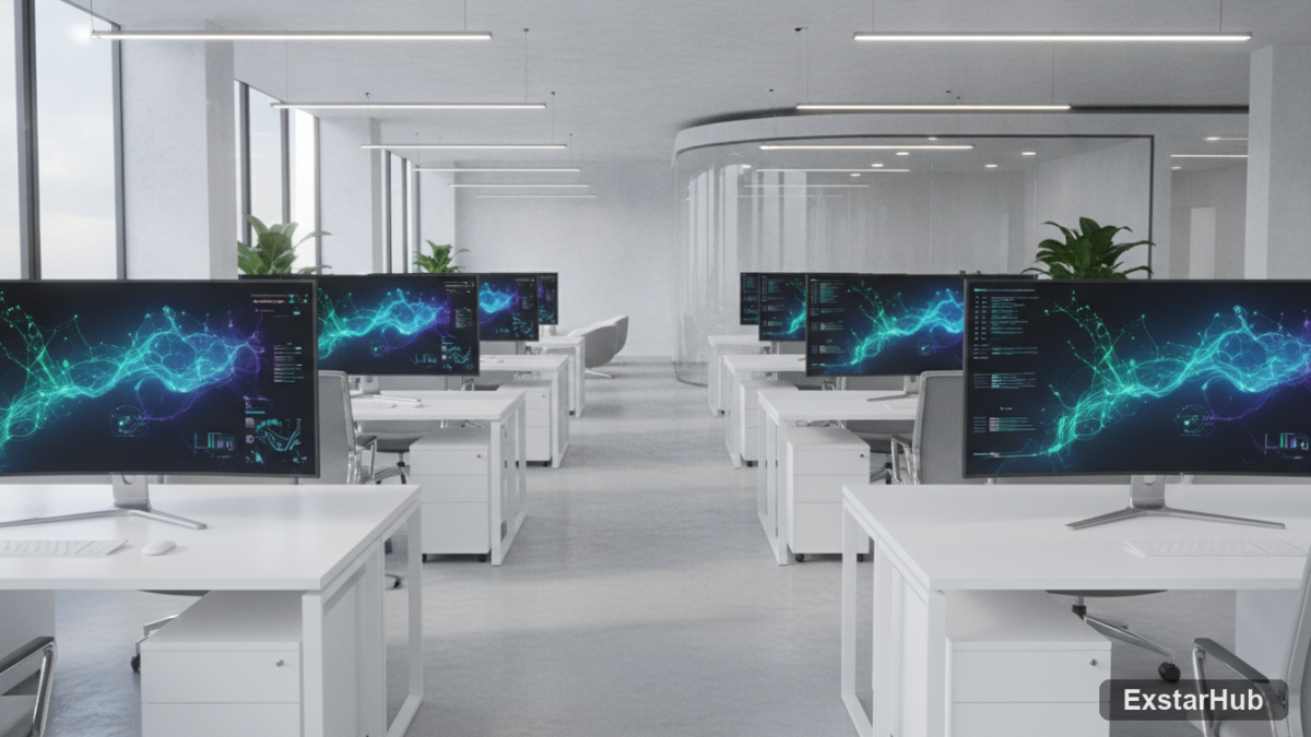 OpenAI ipo ai innovation in a modern office setting
