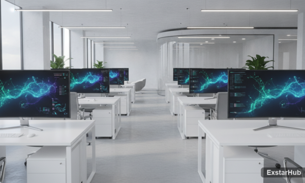 OpenAI ipo ai innovation in a modern office setting