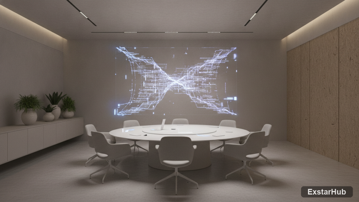 AI model development workspace showcasing innovation and advanced technology.
