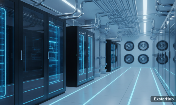Amazon data center liquid cooling system - showcasing water efficiency and sustainable technology.