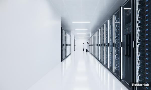 Singapore server room showcasing AI agent technology and data infrastructure.