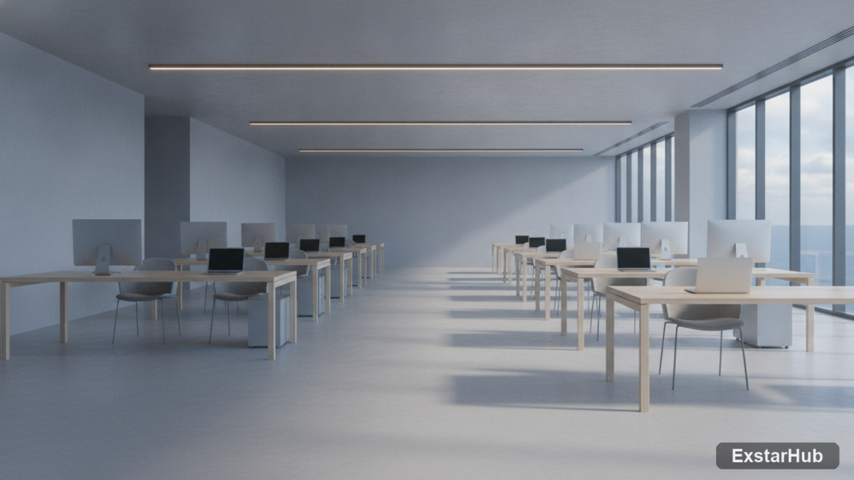 Empty office space representing recent studio cuts within Xbox.