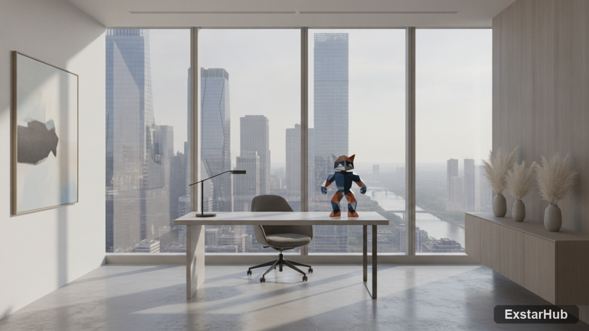 Modern office space representing potential business acquisition of a game studio.