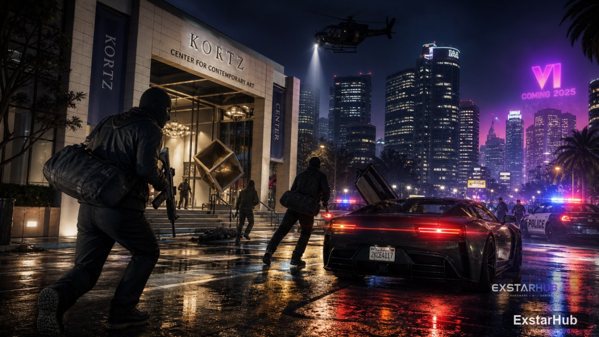 Interior of a museum for the Kortz Center Heist in GTA Online.